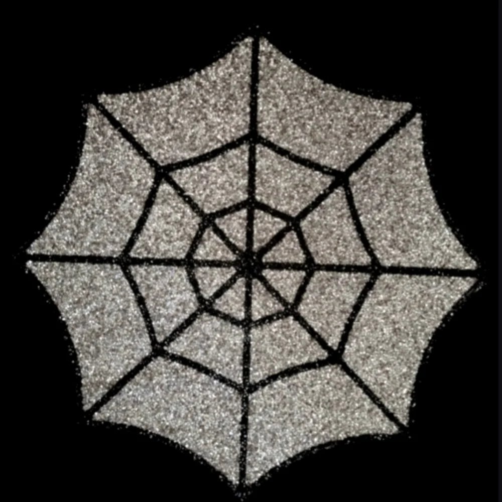 x4 Sparkles Home Spider Web Halloween Luminous Rhinestone Placemats Charger Set